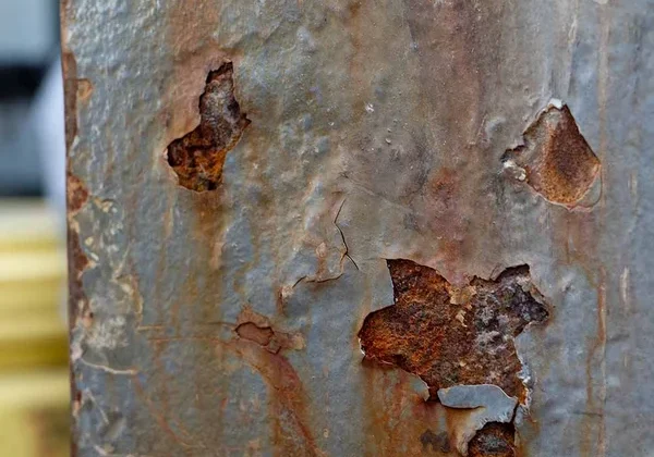 Rust under failed paint