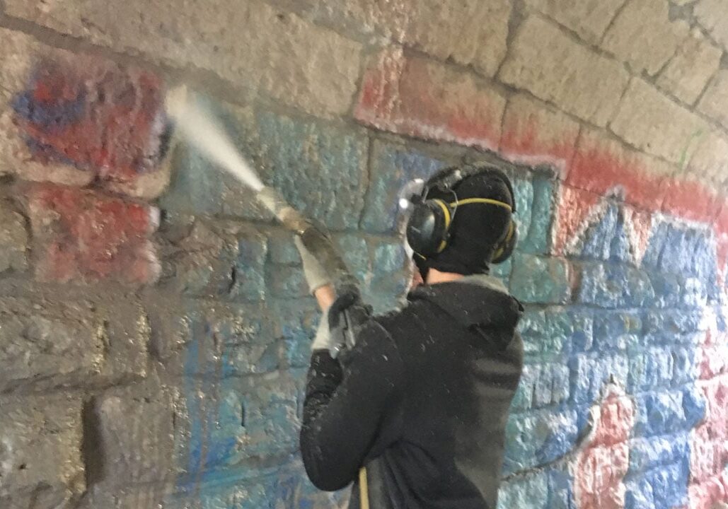 Texas-Green-Blast-Graffiti-Bridge-Blasting-2